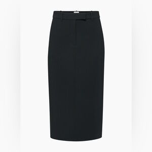 Aritzia Wilfred Riviera black high waisted midi pencil skirt